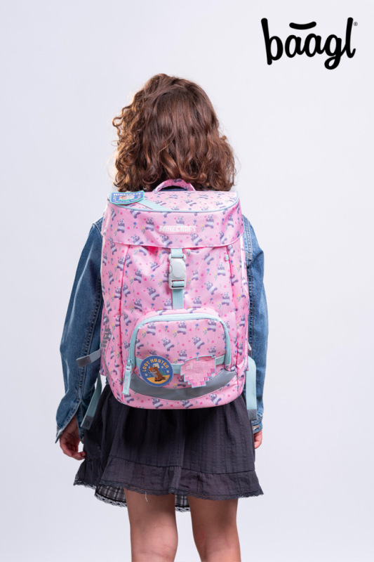 BAAGL SADA 3 Airy Minecraft Panda: batoh, peračník, vrecko 11