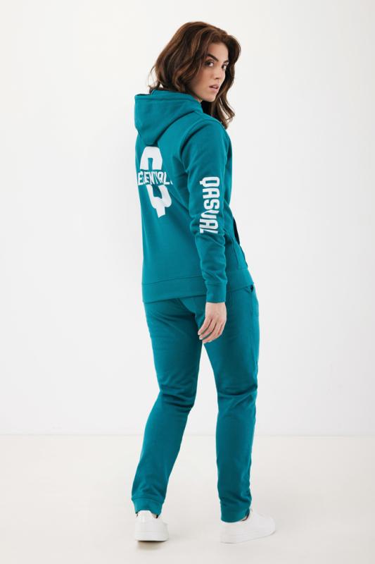 Mikina s kapucňou IQONIQ Jasper z recykl. bavlny verdigris S 6
