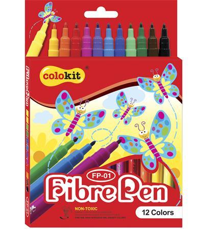 Fixky, COLOKIT "FibrePen", 12 rôznych farieb 1