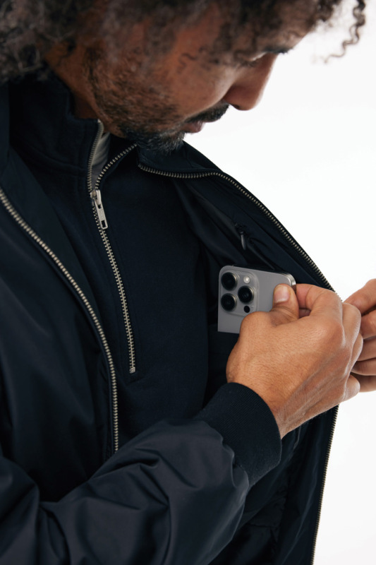 IQONIQ Odin mestská bunda z recyklovaného polyesteru čierna XS 12