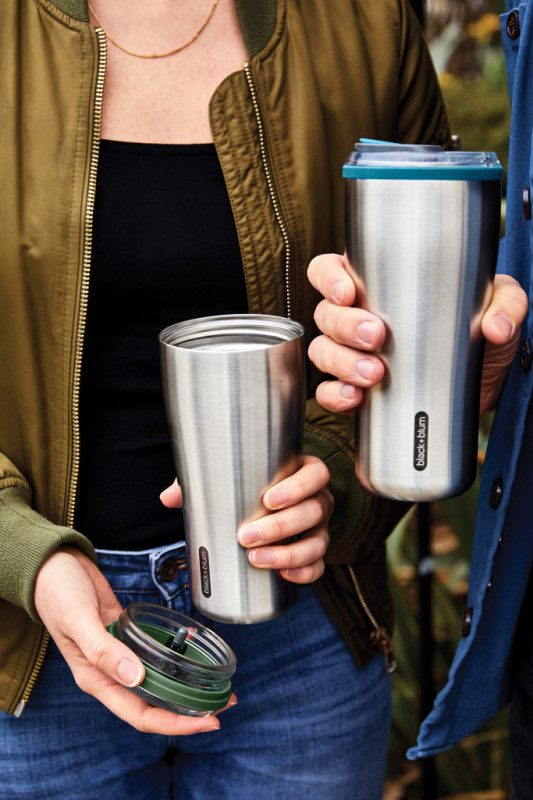 Cestovný nerezový termo hrnček 600ml Black+Blum olivovo zelená 11