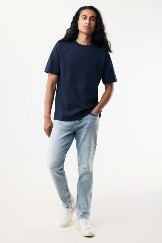 IQONIQ Nikko tričko z hrubej recyklovanej bavlny námornícka modrá L 10