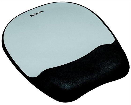 Penová podložka pod myš, s opierkou zápästia, FELLOWES "Memory Foam", sivá 1