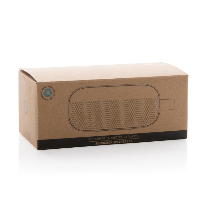 Bezdrôtový reproduktor Soundbox 5W z RCS recykl. plastu čierna 11