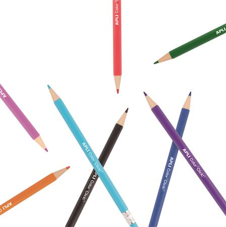 Farebné mechanické ceruzky, sada, displej, APLI "Color Click", 12 farieb 4