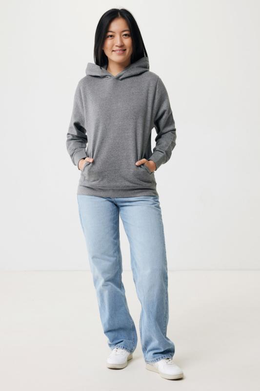 Mikina s bočnými vreckami IQONIQ Yengo z rec. bavlny light heather anthracite XXXL 4