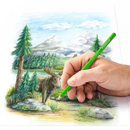 Farebné ceruzky, sada, šesťhranné, STAEDTLER "Design Journey", 24 rôznych farieb 2
