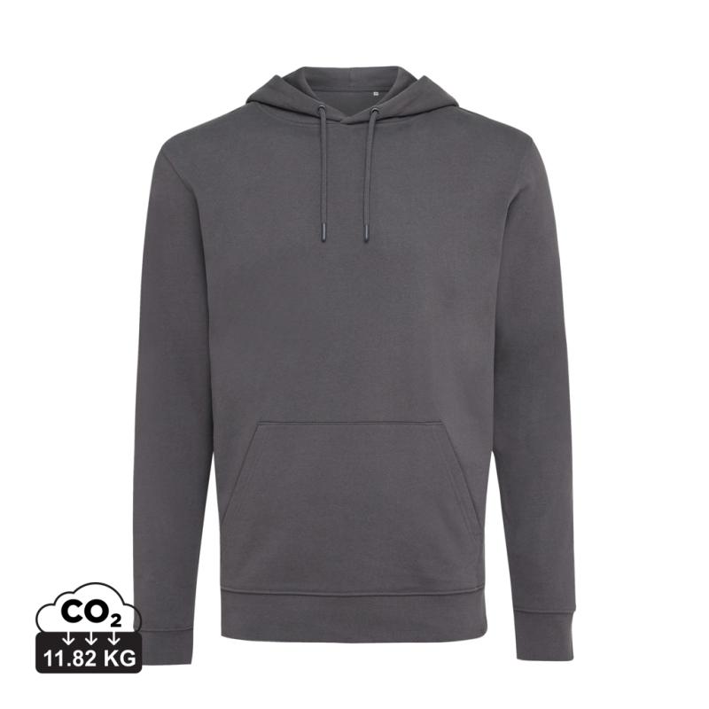 Mikina s kapucňou IQONIQ Jasper z recykl. bavlny antracitová XXXL