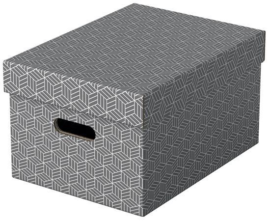 Úložný box, veľ. M, ESSELTE "Home", sivá