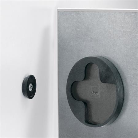Magnetická sklenená tabuľa, 100x65 cm, SIGEL "Artverum®, biela 8
