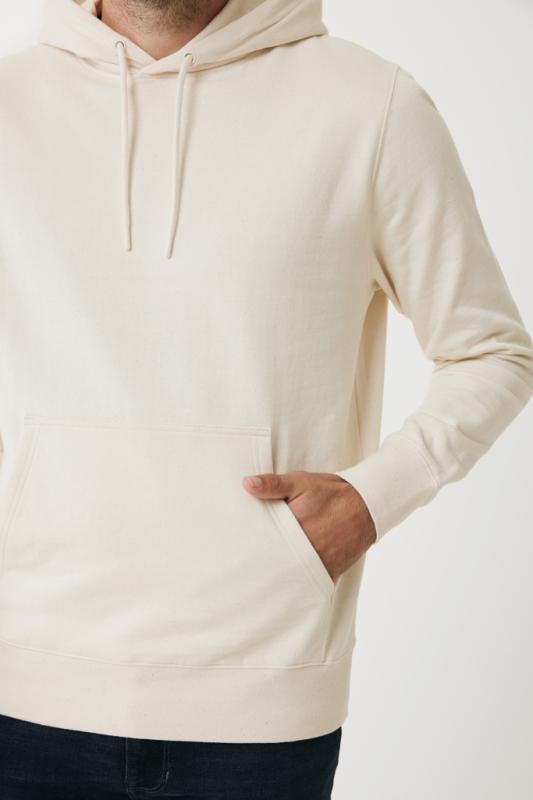 Ľahká mikina s kapucňou IQONIQ Rila z recykl. bavlny natural raw 4XL 12