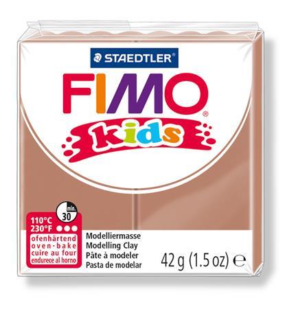 Modelovacia hmota, 42 g, polymérová, FIMO "Kids", svetlohnedá 1