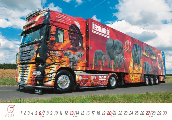 Nástenný kalendár Trucks 2027 7