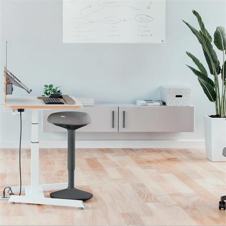 Balančná stolička na státie s oporou, ergonomická, LEITZ "Ergo Active", tmavosivá 8