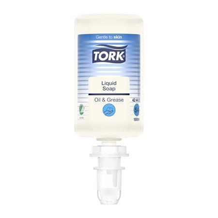 Tekuté mydlo, 1 l, S4 systém, TORK "Odmasťovač", priehľadná 1