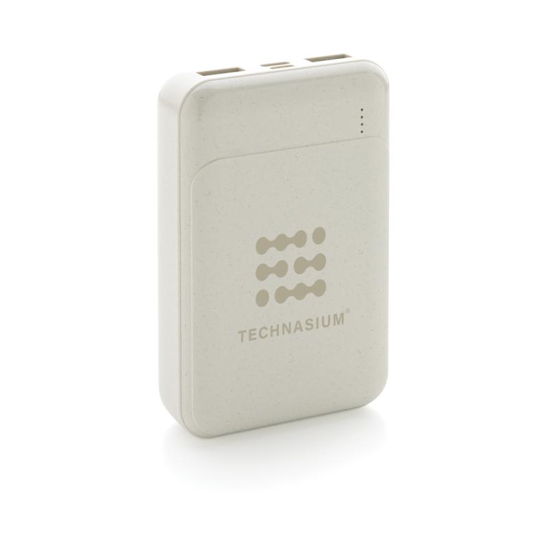 Powerbanka 10 000 mAh z RCS recyklovaného plastu biela 9