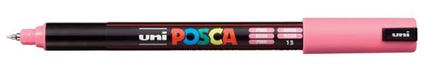Dekoračný popisovač, 0,7 mm, UNI "Posca PC-1MR", ružová 1