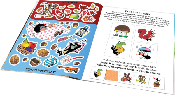 KRTKO a JESEŇ ─ Kniha samolepiek 4