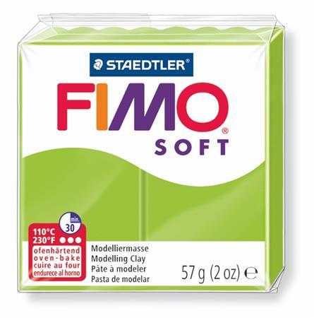 Modelovacia hmota, 57 g, polymérová, FIMO "Soft", jablkovo zelená 1