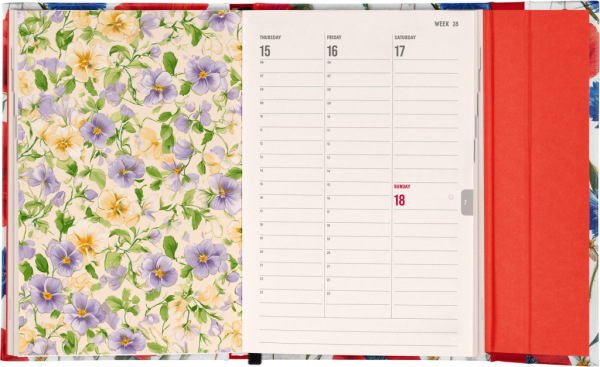NOTIQUE Magnetic weekly planner Poppies 2027, 11 x 16 cm 6