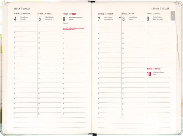 NOTIQUE 18-mesačný diár Petito – Kapybara 2026/2027, 11 x 16 cm 1