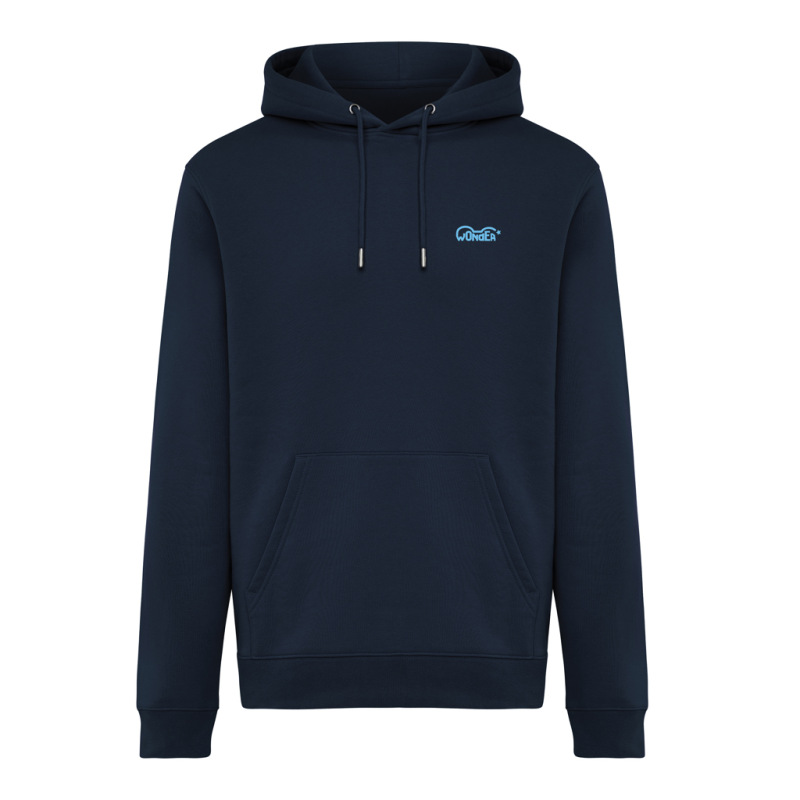 IQONIQ Joshua Unisex mikina s kapucňou z rec. bavlny námornícka modrá S 4