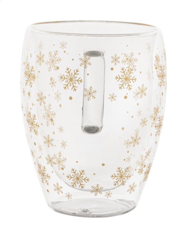 Snostro vianočný sklenený termohrnček 1