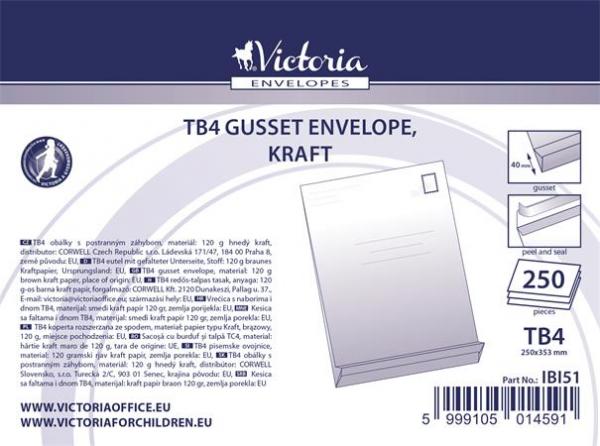 Obálka, TB4, silikónová, 40 mm dno, VICTORIA, hnedá 1