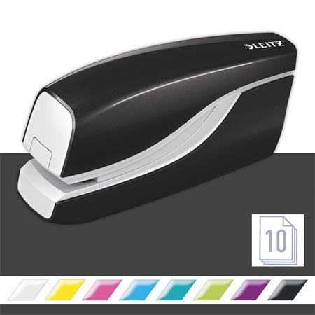 Zošívačka, elektrická, No.10, 10 listov, LEITZ "Wow", čierna 2