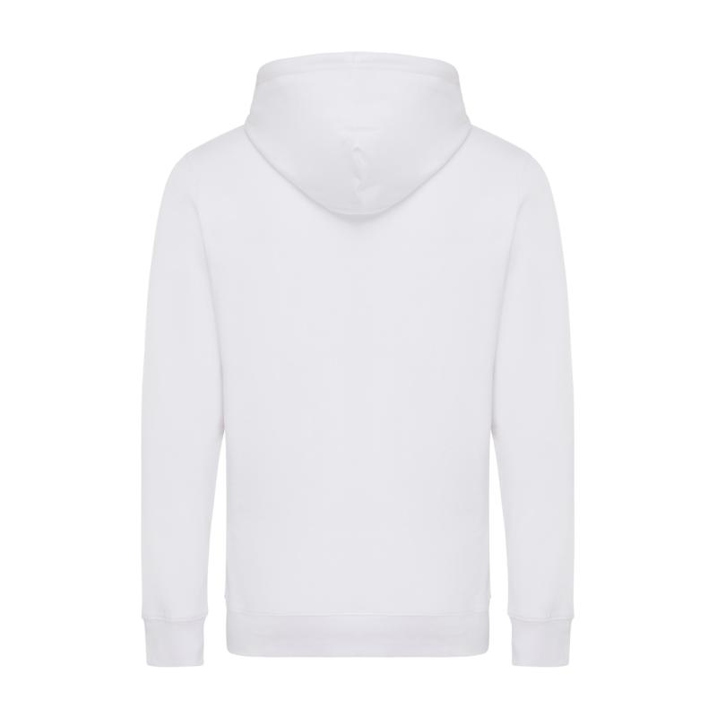 Ľahká mikina s kapucňou IQONIQ Rila z recykl. bavlny recycled white S 2