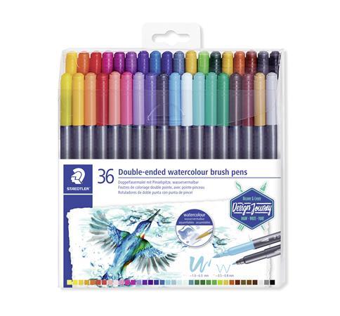 Fixky v tvare štetca, sada, 0,5-0,8/1,0-6,0 mm, obojstranné, STAEDTLER "Marsgraphic Duo",