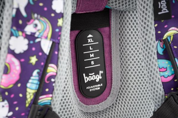 BAAGL SET 7 Zippy Unicorn: aktovka, penál, sáček, desky, box, zástěra, samolepky 13