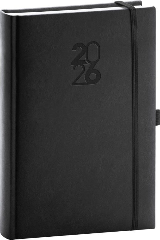 NOTIQUE Denný diár Aprint Top 2026, čierný, 15 x 21 cm