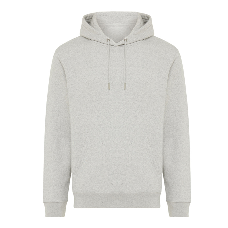 IQONIQ Joshua Unisex mikina s kapucňou z rec. bavlny light heather grey 5XL 1