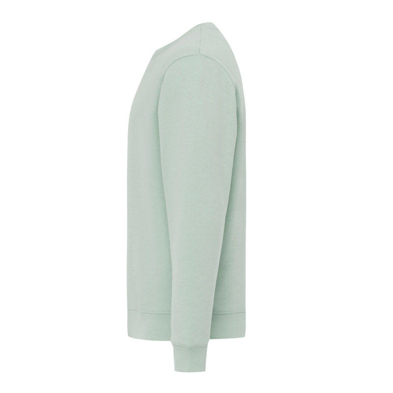 IQONIQ Toria Unisex mikina s okrúhl. výstrihom z rec. bavlny Iceberg green XXL 3