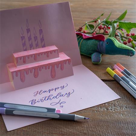 Sada štetcových pier, s ohybným hrotom, SCHNEIDER "Paint-It 070", 10 rôznych farieb 3