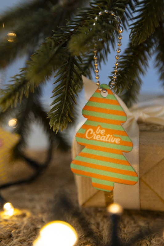 CreaFelt Key Xmas vlastný vianočný prívesok na kľúče, vianočný stromček 4