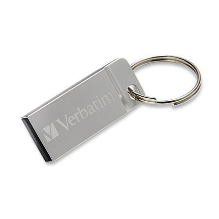 USB kľúč, 64GB, USB 2.0,  VERBATIM "Executive Metal", strieborná 3