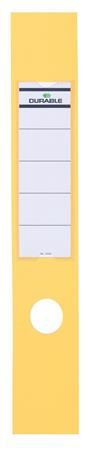 Chrbtový štítok, pre zakladače, samolepiaci, 60 x 390 mm, DURABLE „ORDOFIX®“, žltý 1