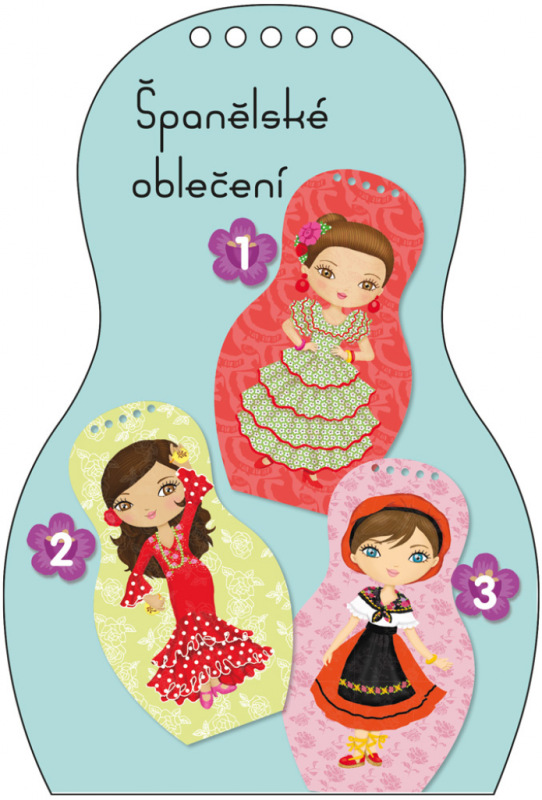 Obliekame španielske bábiky INES – Maľovanky 1