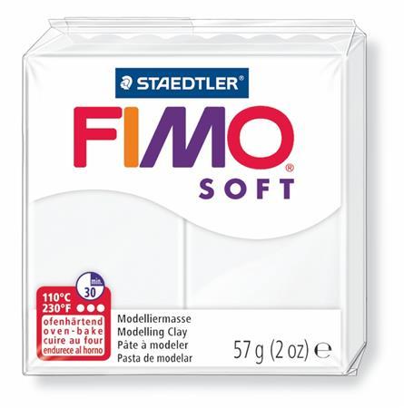 Modelovacia hmota, 57 g, polymérová, FIMO "Soft", biela 1