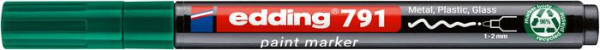 Lakový popisovač, 1-2 mm, PCR, EDDING „791“, zelený 1