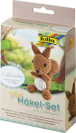 Mini súprava na háčkovanie, FOLIA, veverička