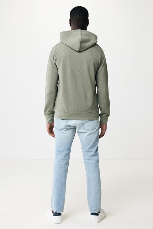 Mikina na zips s kapucňou IQONIQ Abisko z recykl. bavlny heather green XXS 12