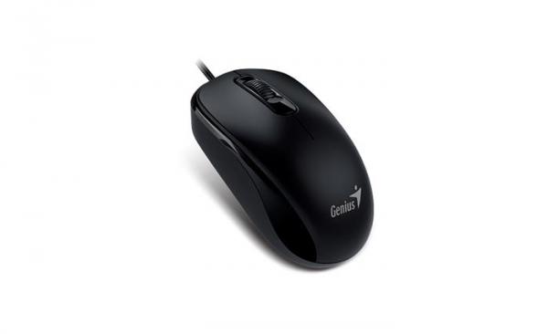 Myš, drôtová, optická, štandardná veľkosť, USB, GENIUS "DX-120", čierna 1