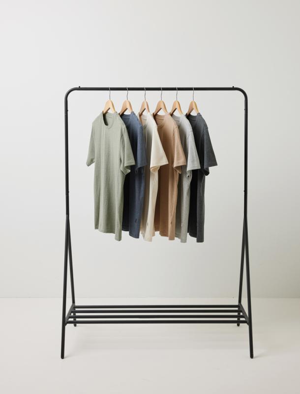 Nefarbené tričko IQONIQ Manuel z recykl. bavlny heather navy XXXL 10