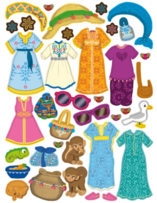 Šaty pre LOUNU – Kniha samolepiek 1