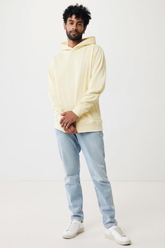 Mikina s bočnými vreckami IQONIQ Yengo z rec. bavlny cream yellow XXXL 10