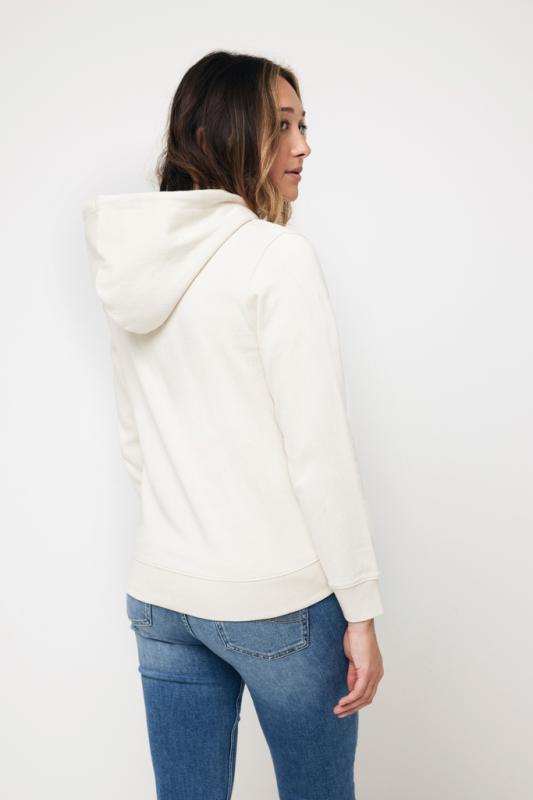 Mikina na zips s kapucňou IQONIQ Abisko z recykl. bavlny natural raw XXL 11