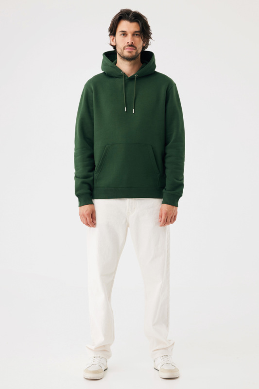 IQONIQ Joshua Unisex mikina s kapucňou z rec. bavlny forest green XXXL 11